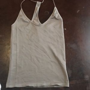 Brown tight tank top